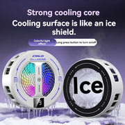 NEW Semiconductor Magnetic Clip Phone Cooler with Digital Display Temperature RGB Lights Compatible for Iphone Samsung Xiaomi