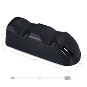 PS4 Controller Charger Dock,P4 Dual Controller Charging Station, PS4 Controller Accessories Black