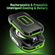 NEW JS85 Phone Silent Cooler Semiconductor Magnetic/ Back-clip Ice Freeze Cooling Radiator with 3000mAh Battery 3 Gears Display