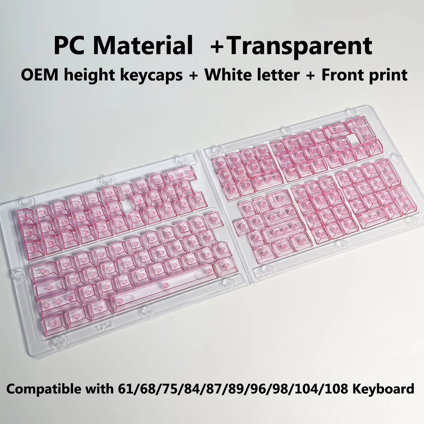 Transparent RGB Mechanical Keyboard Keycaps