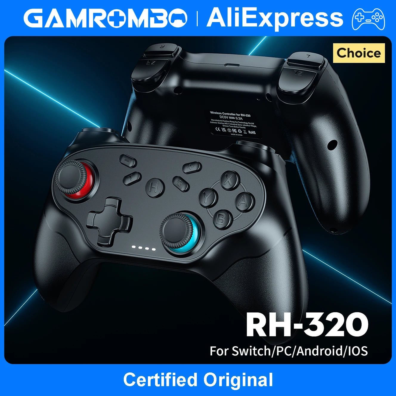 GAMROMBO Switch Gyro Wireless Controller