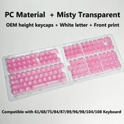 Transparent RGB Mechanical Keyboard Keycaps