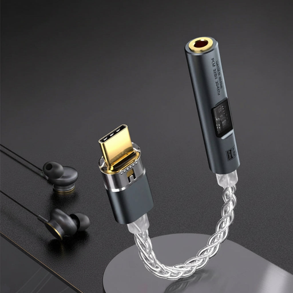 USB Type C to 3.5 mm Jack Adapter Headphone Amp HiFi DAC USB C Audio AUX Converter Decoder CX31993 MAX97220 PCM 32Bit 384KHz