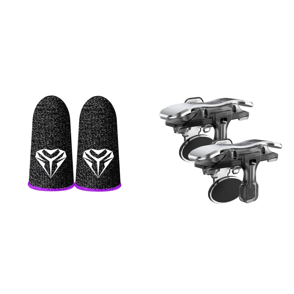 1Pair Game Trigger for PUBG Mobile Phone Controller Gamepad Joystick Shooting L1 R1 Key Button Cell Phones Gaming Accessories