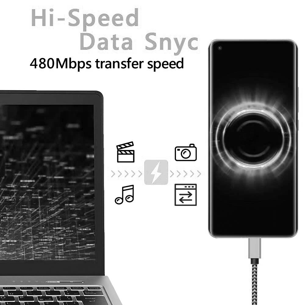 Nylon USB-C Fast Charging Cable