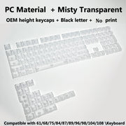 Transparent RGB Mechanical Keyboard Keycaps