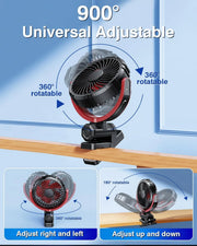 2000mAh Rechargeable Clip Fan