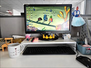 Ergonomic Monitor Riser Organizer
