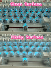 Transparent RGB Mechanical Keyboard Keycaps