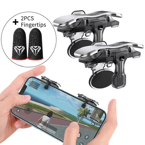 1Pair Game Trigger for PUBG Mobile Phone Controller Gamepad Joystick Shooting L1 R1 Key Button Cell Phones Gaming Accessories