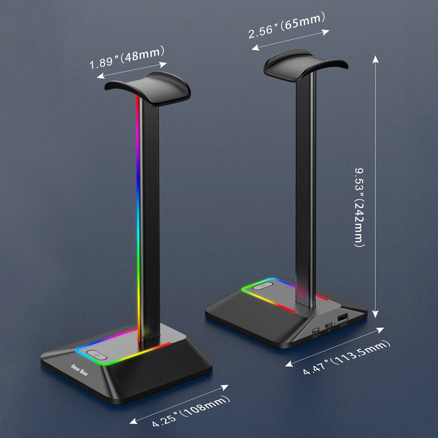 New Bee RGB Headphone Stand
