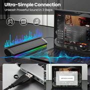 RGB Bluetooth Gaming Soundbar