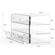 Three-Tier Acrylic Keyboard Display Stand
