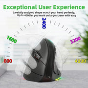 4000DPI Ergonomic Vertical Wireless Mouse