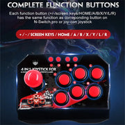 For Switch 4-in 1Game Joystick With 3M USB Cable TURBO Games Console Rocker Arcade Station For Nintendo Switch Android TV PS3 PC