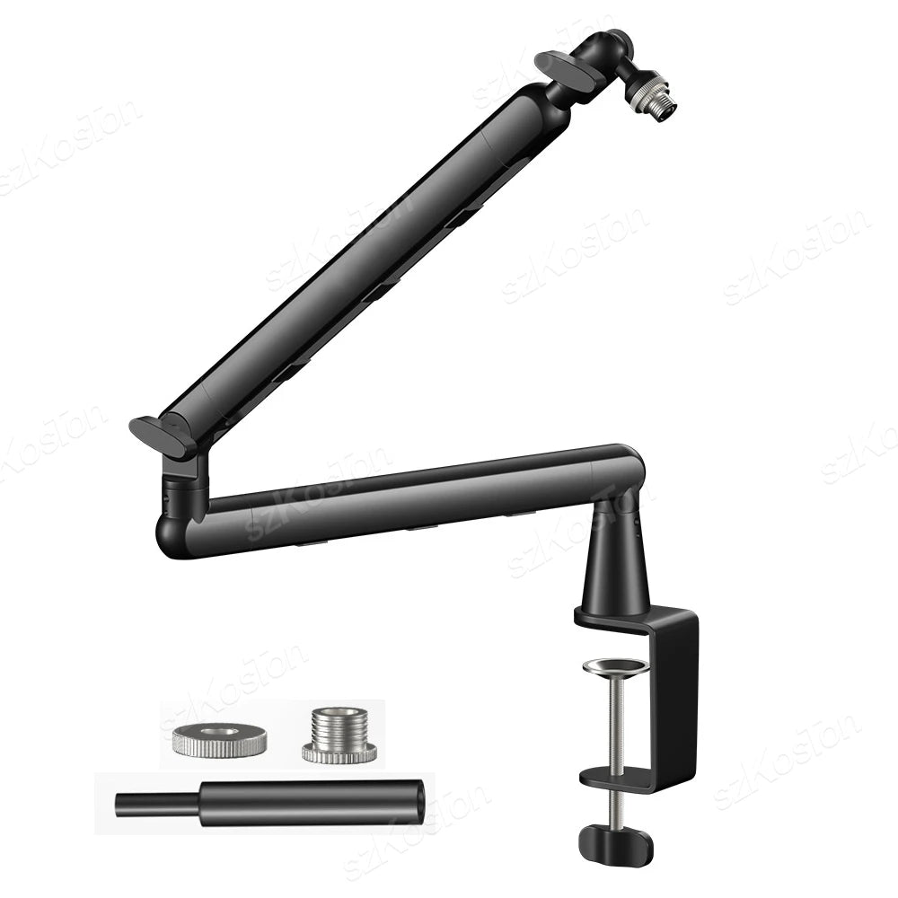 Low-Profile Adjustable Microphone Boom Arm