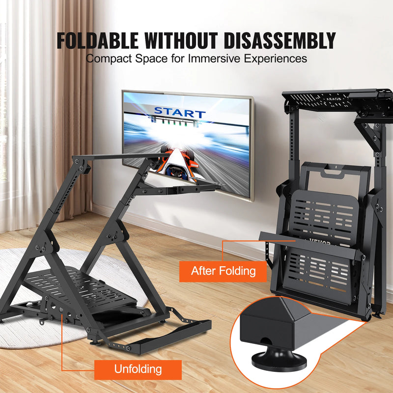 Foldable Adjustable Racing Wheel Stand