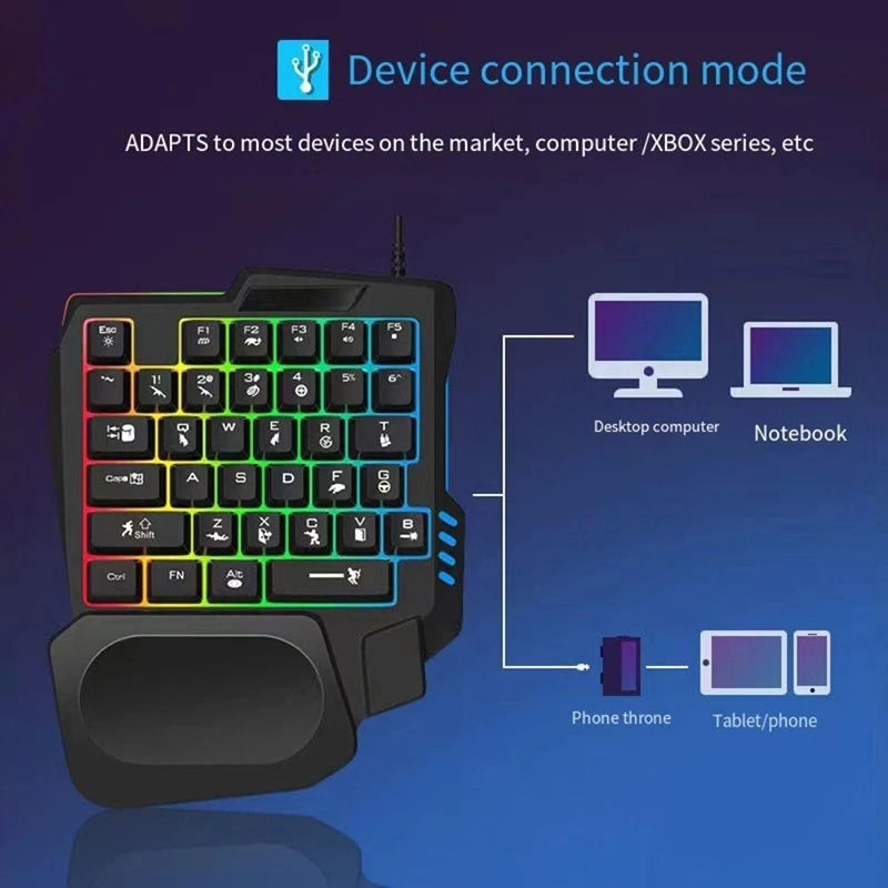 Compact 35-Key RGB Gaming Keyboard