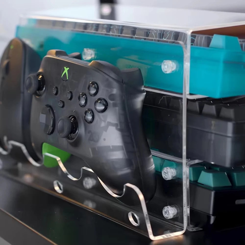 Three-Tier Acrylic Keyboard Display Stand