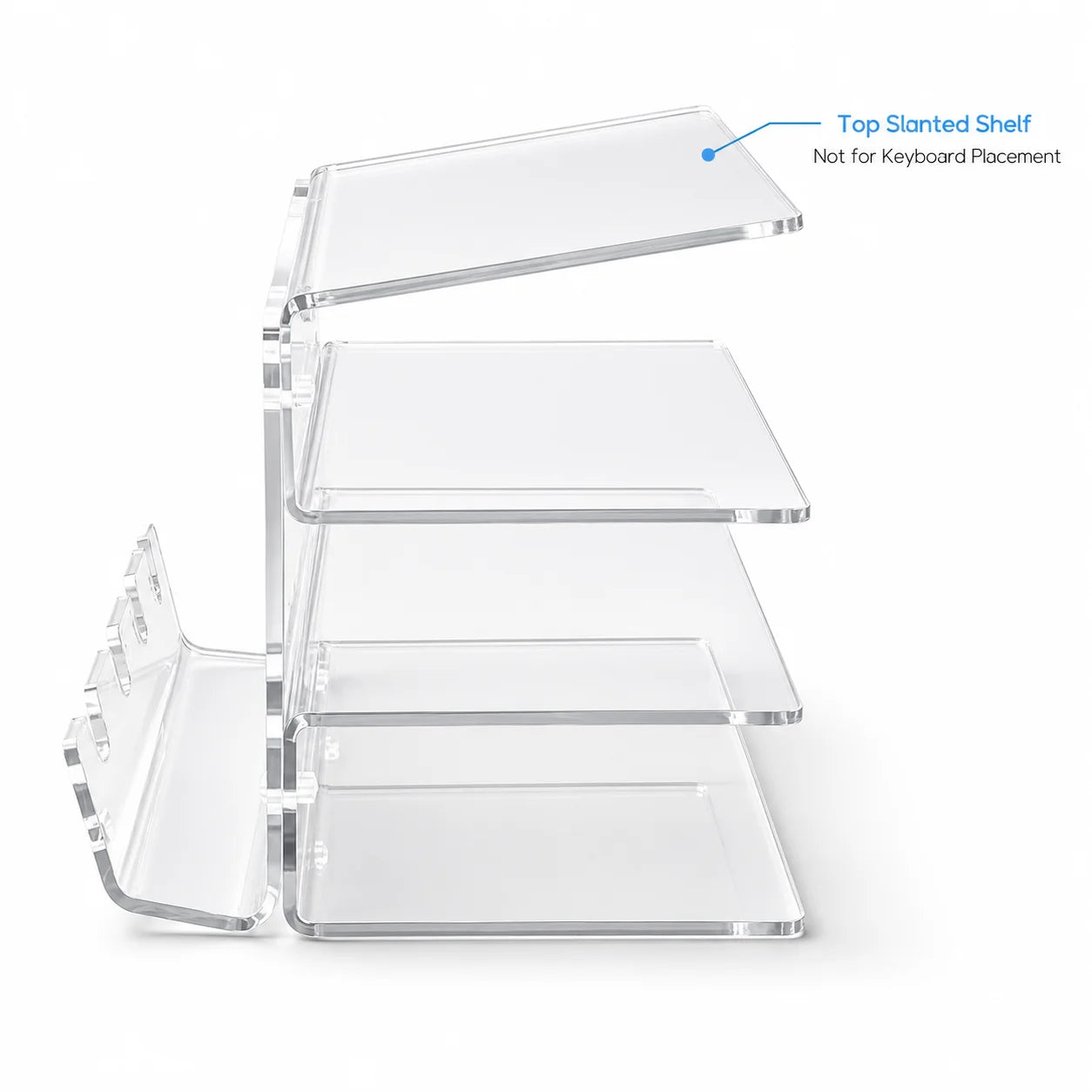 Three-Tier Acrylic Keyboard Display Stand