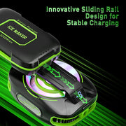 NEW JS85 Phone Silent Cooler Semiconductor Magnetic/ Back-clip Ice Freeze Cooling Radiator with 3000mAh Battery 3 Gears Display