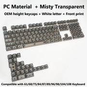 Transparent RGB Mechanical Keyboard Keycaps