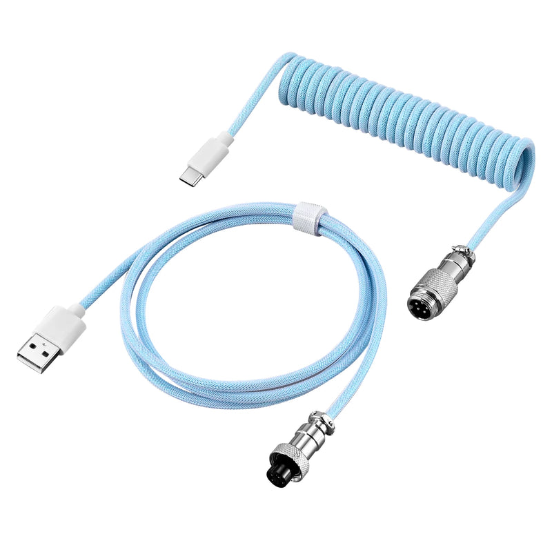 NNBILI Coiled Type-C Keyboard Cable