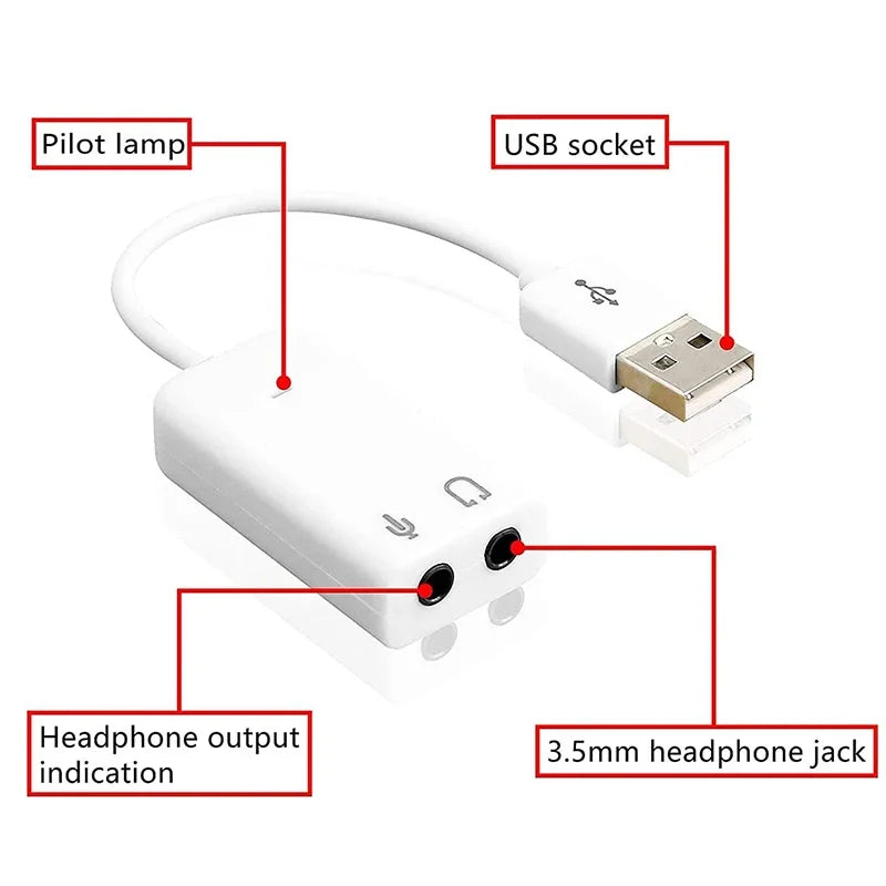 7.1-Channel External USB Sound Card