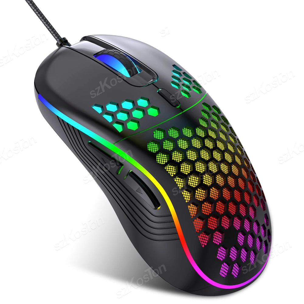 7200DPI Honeycomb RGB Gaming Mouse