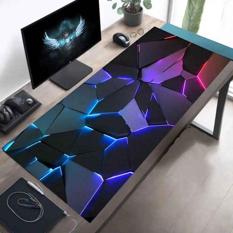 Geometric XXL Non-Slip Gaming Mousepad