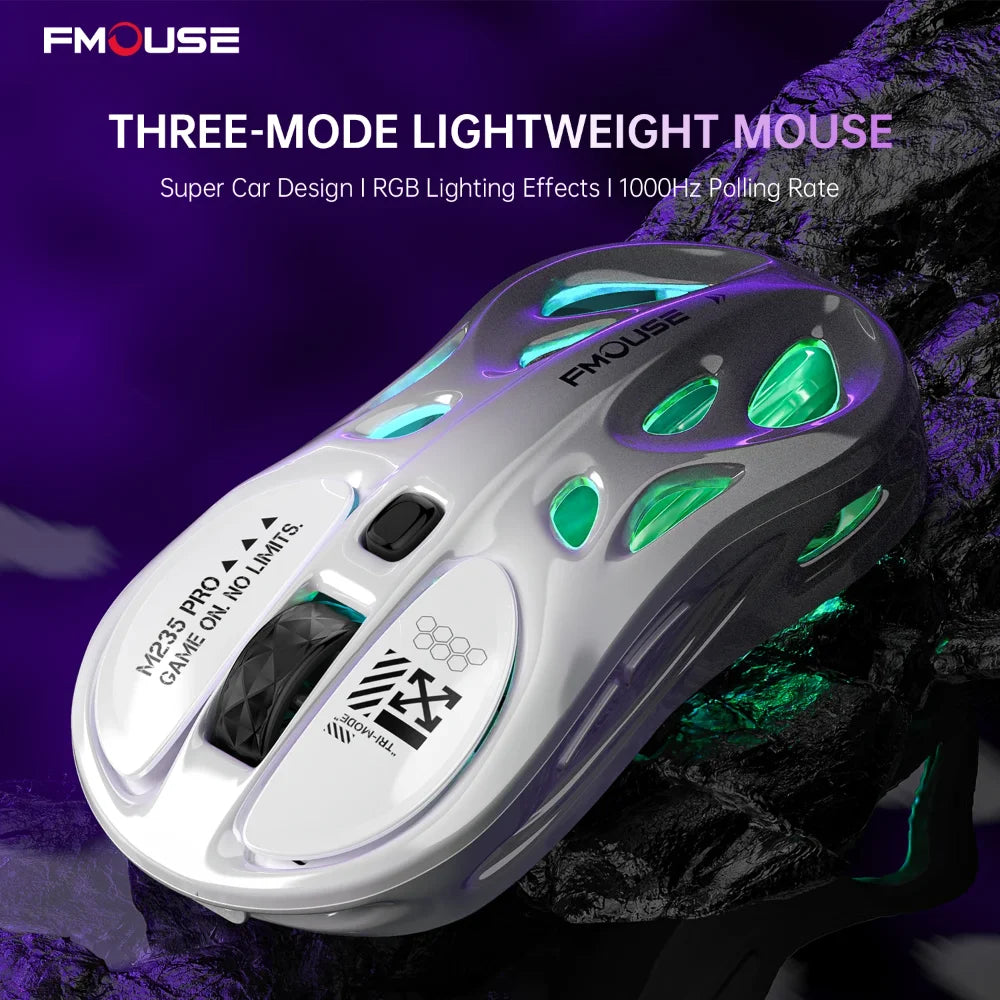 Tri-Mode Rechargeable RGB Gaming Mouse