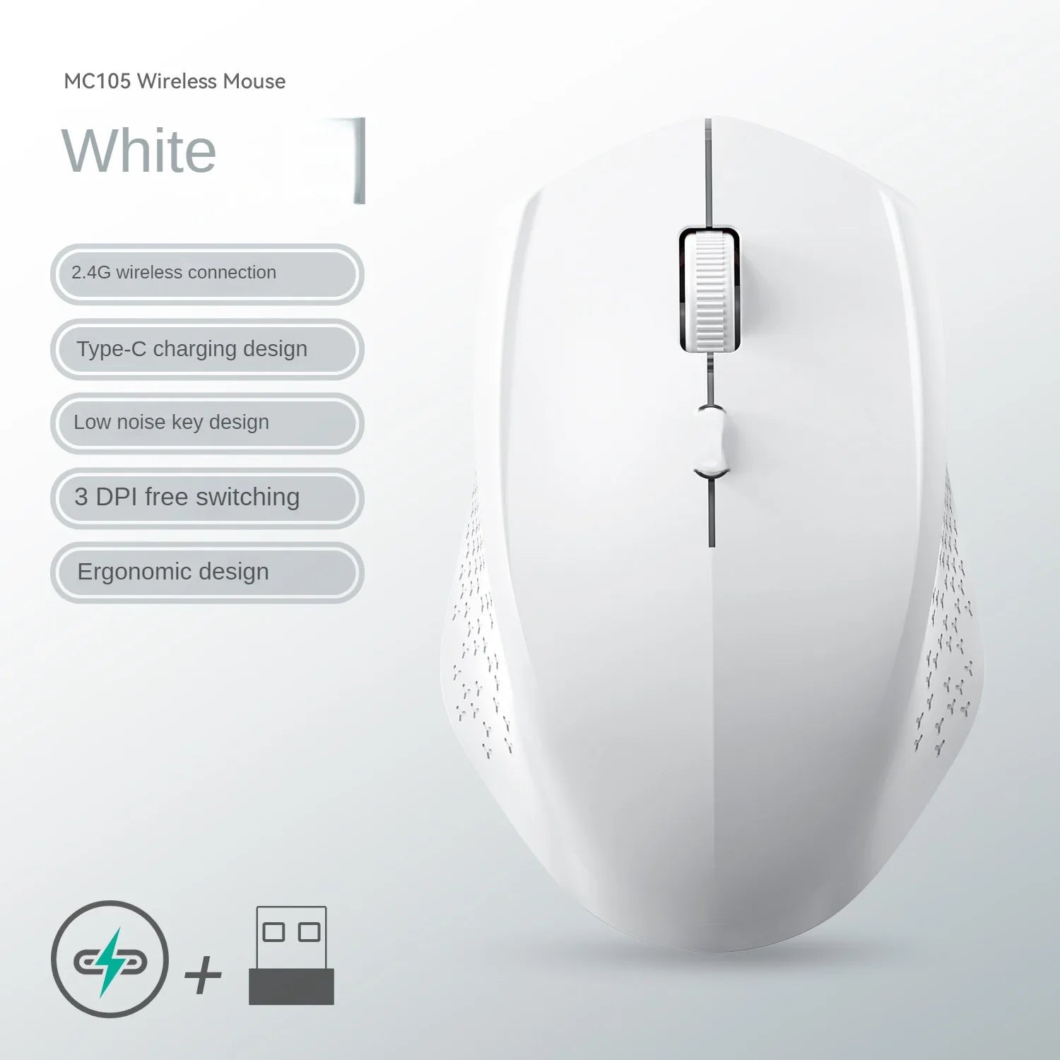 Bluetooth 5.2 Rechargeable Silent Mouse