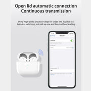 UEESFIT NEW Air Pro 6 Wireless Bluetooth Earphones Headphones HiFi Sound Low Latency Noise Reduction Earbuds for IPhone Android