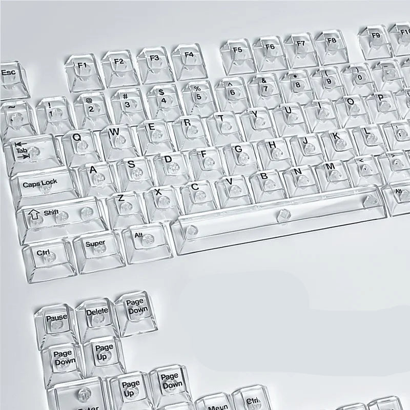 Transparent RGB Mechanical Keyboard Keycaps