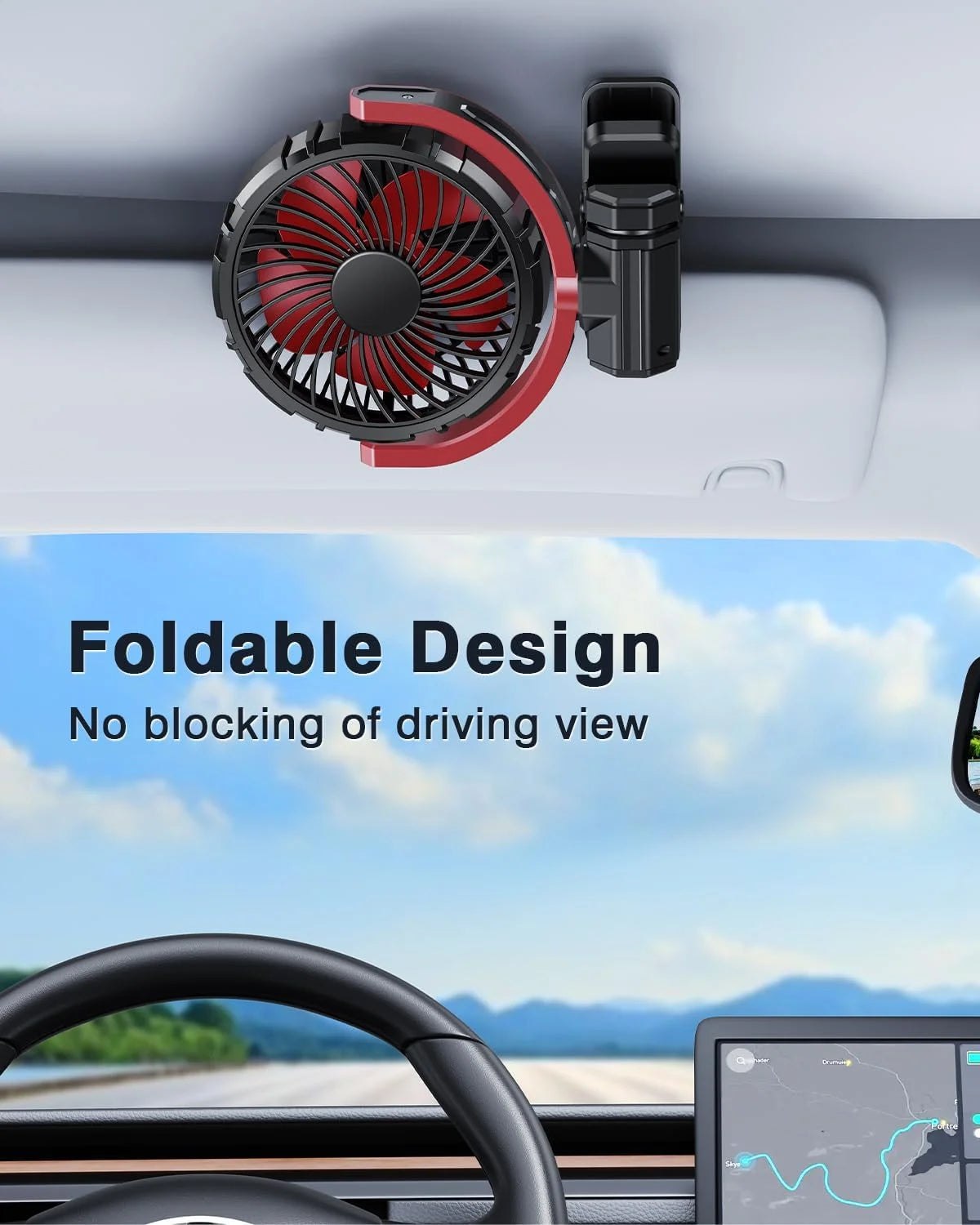 2000mAh Rechargeable Clip Fan