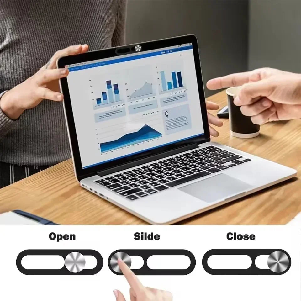 Sliding Webcam Privacy Cover Set