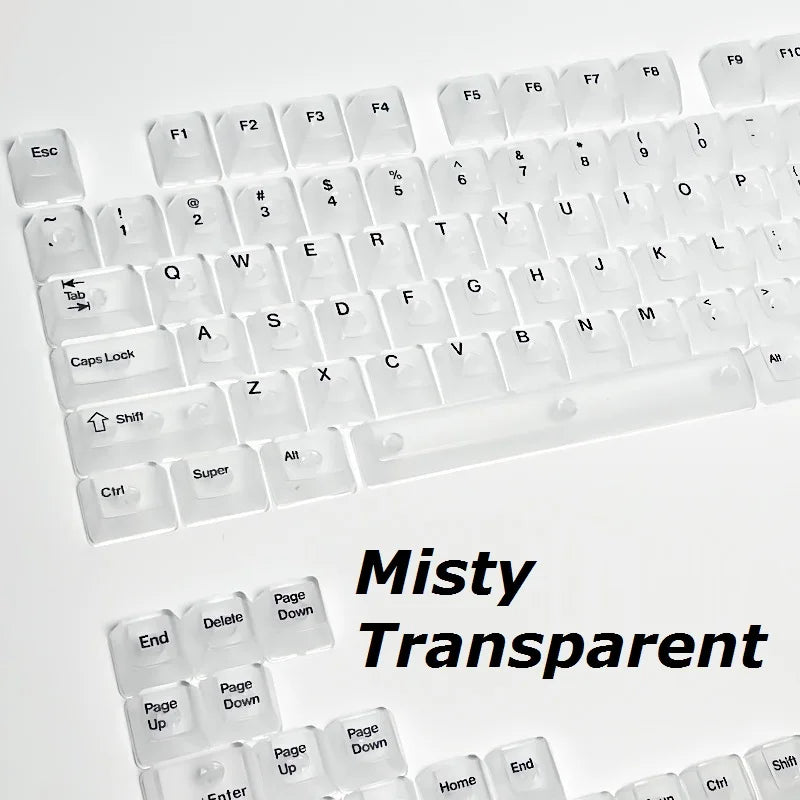 Transparent RGB Mechanical Keyboard Keycaps