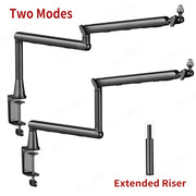 Low-Profile Adjustable Microphone Boom Arm