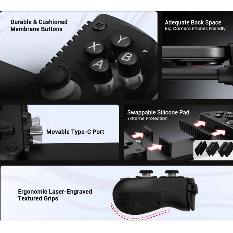 Type-C Stretchable Mobile Gaming Controller