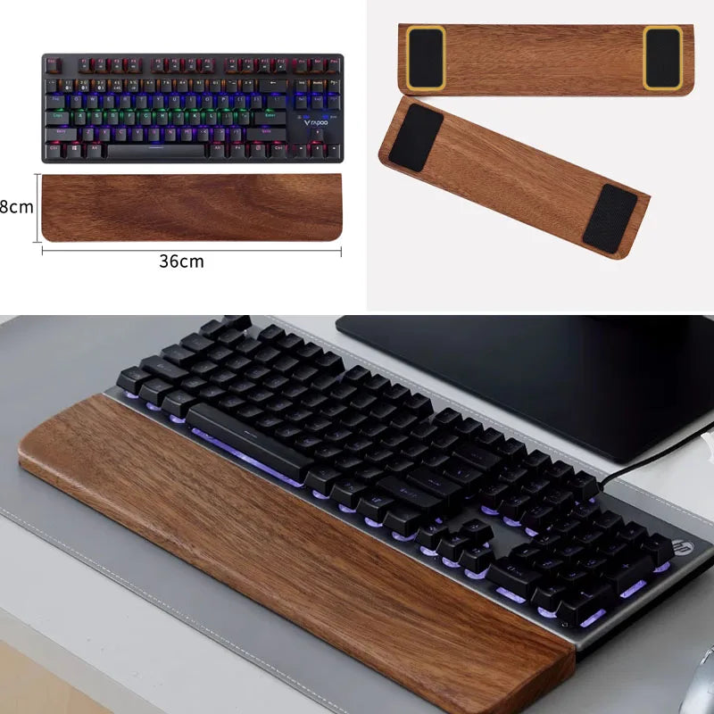 Walnut Mechanical Keyboard Wrist Rest