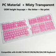 Transparent RGB Mechanical Keyboard Keycaps