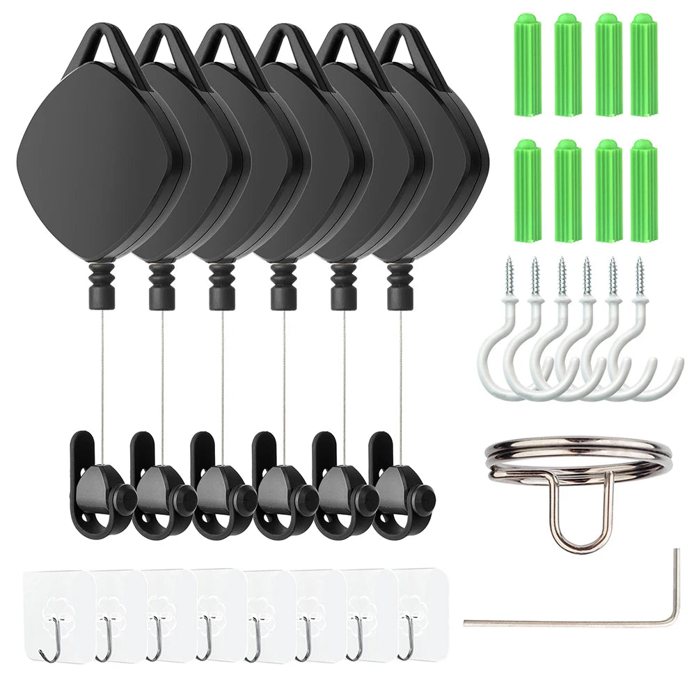 Retractable VR Cable Pulley System