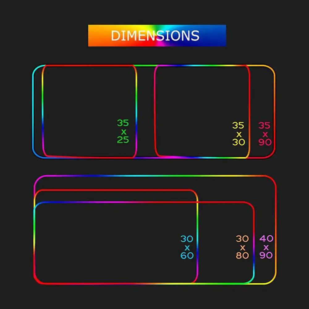 RGB LED Gaming Desk Mousepad