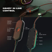 FIFINE 7.1 RGB Gaming Headset