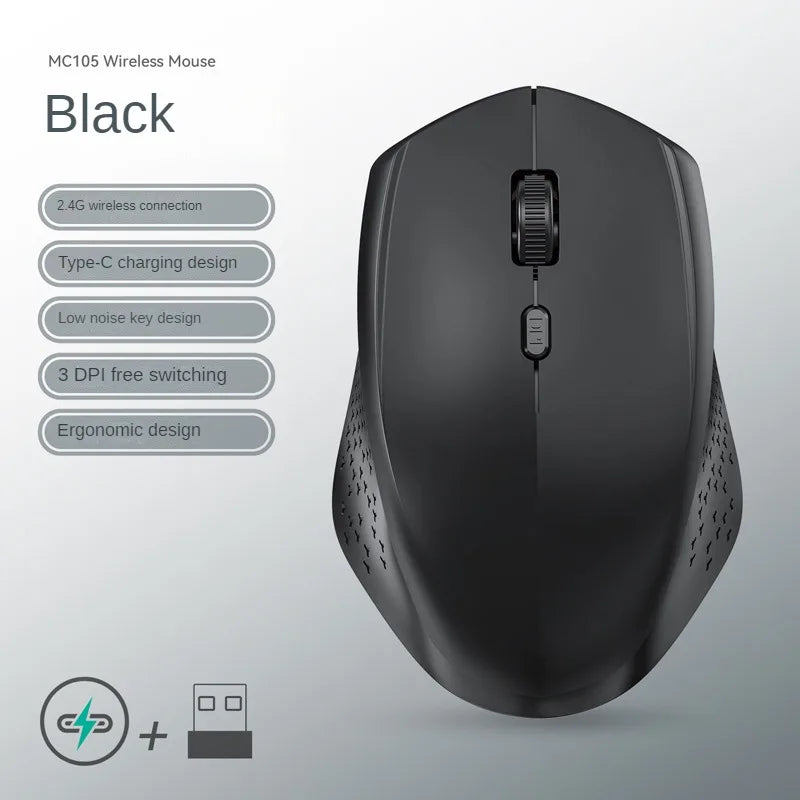 Bluetooth 5.2 Rechargeable Silent Mouse